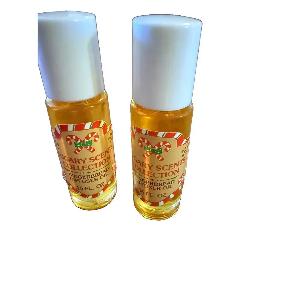 Vintage 1989 Avon Sugary Scents Gingerbread Diffuser Oil Bundle Lot of 2 NIB